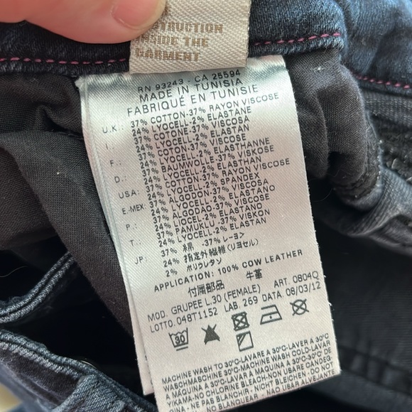 Diesel Grupee Jeans Super Slim Skinny Strech Jeans - Picture 9 of 10